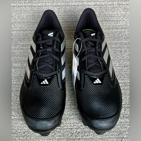 Adidas Women's PureHustle 3 Molded Black Softball Cleats 12US Size NWB - Picture 7 of 12